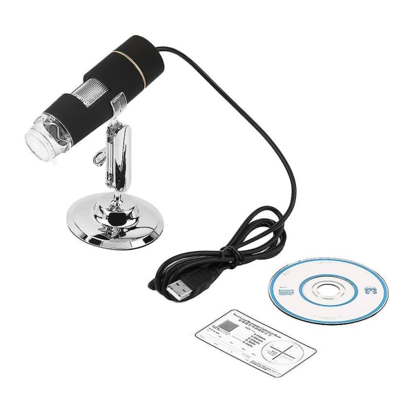Digital 50-500x 2MP USB 3.0 8LED mikroskopforstørrelsesglass