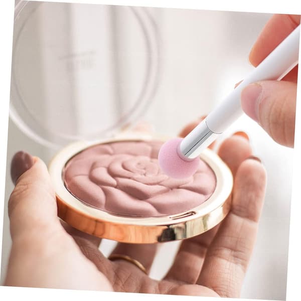 Sminkeapplikatorsvamper 5 stk. lite sopphode foundation-puffsett med håndtak