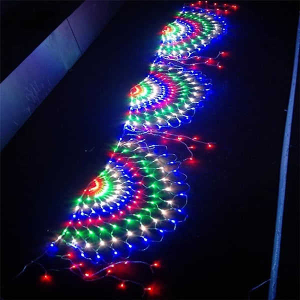 3,5m Peacock Mesh Net Led String Lights Jul nyttår