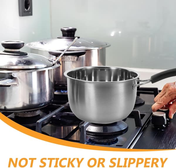 Damper Damppotte Sæt Rustfrit Stål Nonstick Overflade Ergonomisk Håndtag