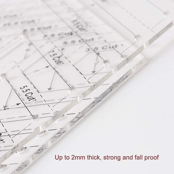 Patchwork Lineal 45 Graders Trekant Quilting Hexagon