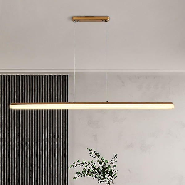 LED Lineær Hengelampe Moderne Svart Gull 100cm Kontor