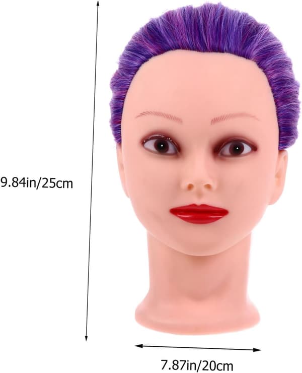 Parykkhodeform Mannequin-hode for hårøvelse og trening for parykkstyling og hårstylinglæring