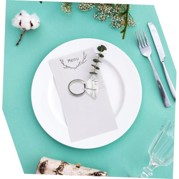 Fantastisk Falsk Forlovelsesring Simulert Diamantring Glassrekvisitt