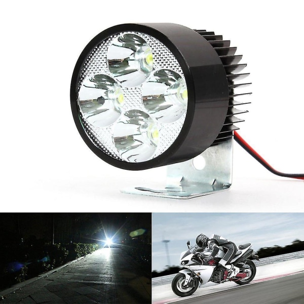 12V-85V 20W LED-spotlys Hodelampe Motorsykkelbil