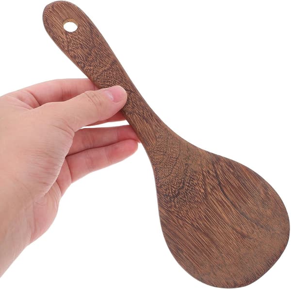 4-delad kycklingvinge trästekspade set trärispaddel, non-stick wokomrörare