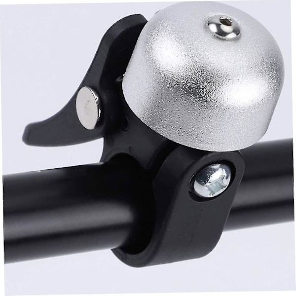 Styrhorn i Metall för Elsparkcykel, Varningsklocka med Vikfunktion, Elcykel Varningsklocka (silver) (1st)