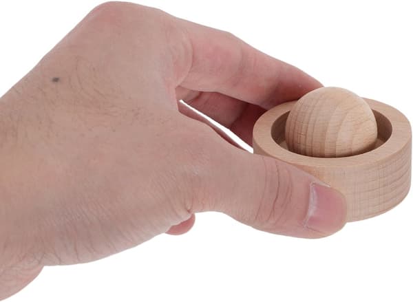4 st. aromaterapidiffusorbollar i bokträ, minioljediffusor