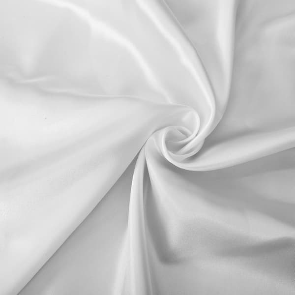 Hvid rektangulær dug til bryllups- og fødselsdagsfester, luksusdug i polyester