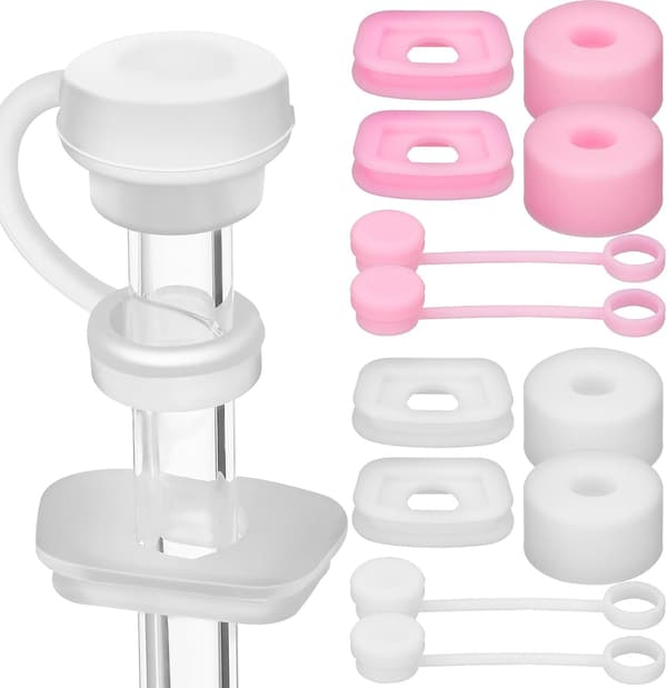 12 st silikonstråskydd med läckagesäker design