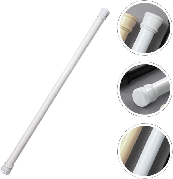 Badrum Duschdraperistång Teleskopisk Draperistång 50-80cm Plast