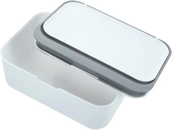 Våtserviettdispenser med stor kapasitet, grå med vipplokk, solid vevsholder