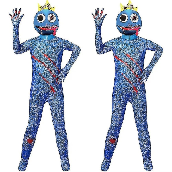 Roblox Regnbue Body Kids Jumpsuit Maske Antrekk Fancy Up Performance Kostyme 6-7 Years