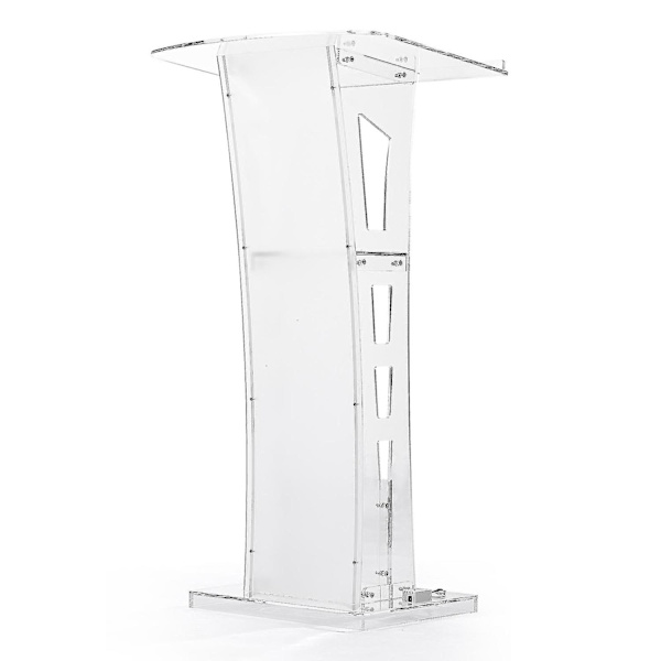 Bärbar Akrylpredikstol Kyrka Transparent med LED-belysning