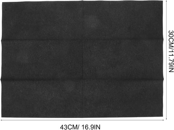 Engangs sorte servietter 50 stk., 30x43 cm foldbare hotel fest bordartikler