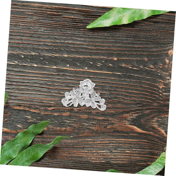 Glitrende Rhinestone Hårklemme: Mini Glitter Hårklemme - Elegante Blomsterformede Tilbehør