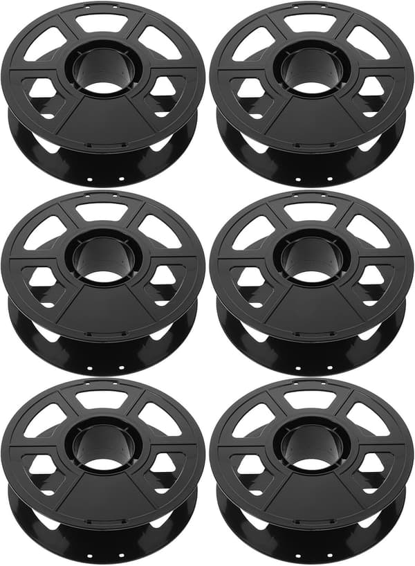 6 stk. plastspole genanvendelig printerfilamentholder opbevaring tom spole