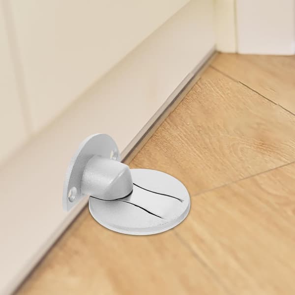 Magnetisk dørstopper i aluminiumslegering for gulvmontering, kraftig usynlig dørholder