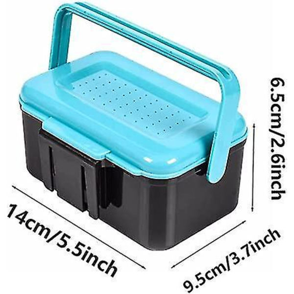 Bait Box Fiske Mask Live Bait Bärbar Bete Förvaringslåda
