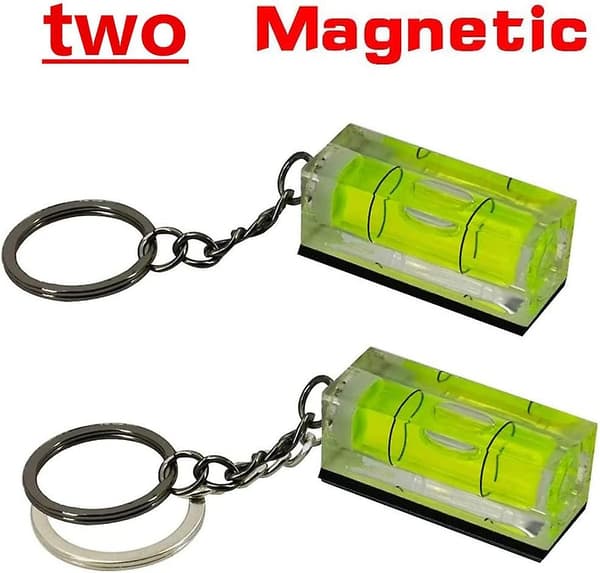 2 kpl Mini Akryyli Pullot Avaimenperän Henkilötason Magneetti Vihreä