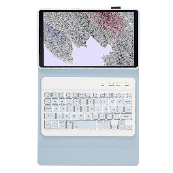 Tangentbord+fodral för Samsung Galaxy Tab A7 Lite 8.7 T220 / T225 White Ice Orchid