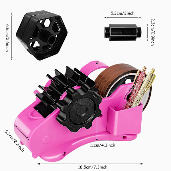 Multi-rulle Halvautomatisk Skrivbordsbanddispenser, Multi-rulle Skärande Termisk Banddispenser