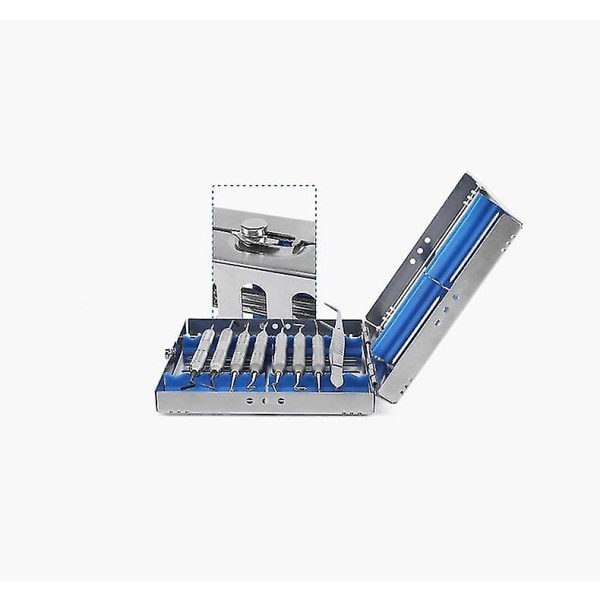 Rustfrit stål Dental Sterilisation Box Kirurgisk Rack Cassette