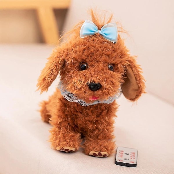 30 cm plysj leketøy Realistisk teddy hund Lucky Jinbao interaktiv plysj elektronisk leketøy gave