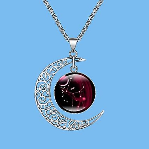 12 Tähdistön Kaulakoru, Kaulakoru Naisille ja Teini-tytöille, Kuunvalo Korut, Astrologia Ripus, Muodikkaat Korut