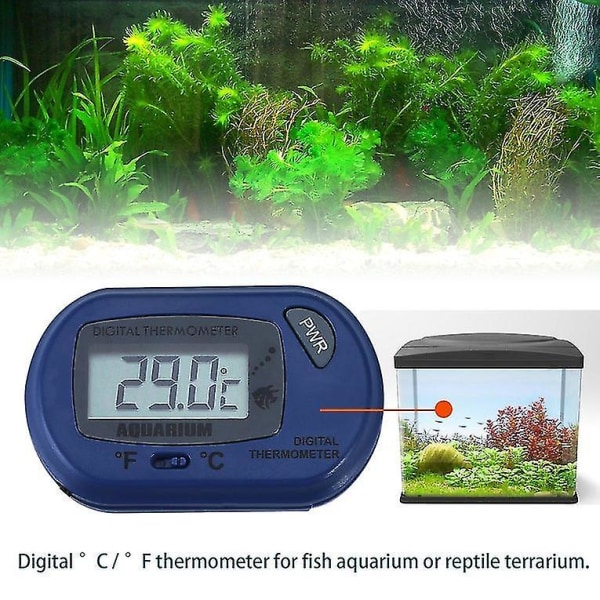 LCD digitaalinen akvaariolämpömittari Vesiterraario