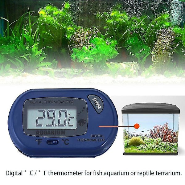 LCD Digital Akvarium Termometer Vann Terrarium
