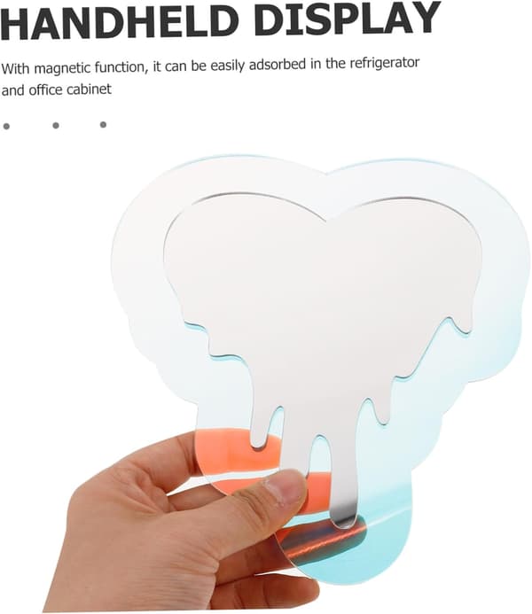 Magnetisk sminkspegel Skåpspegel för tjejer Badrum Hemmakontor Sovrum Magnetisk baksida