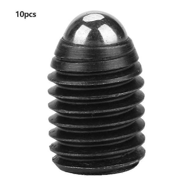 10pcs M12 Screw Thread Hex Socket Carbon Steel Ball Spring Plungers Set (M12*16)