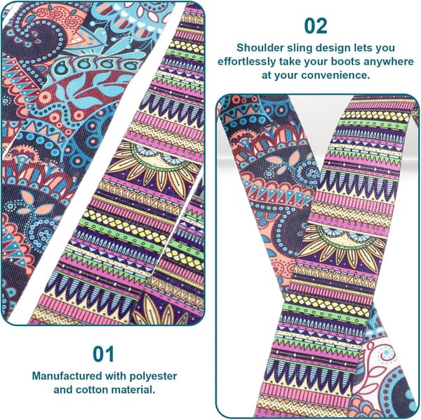Skate Leash Rullskridsko Axelrem Justerbar Polyesterrem 2st Bärbar