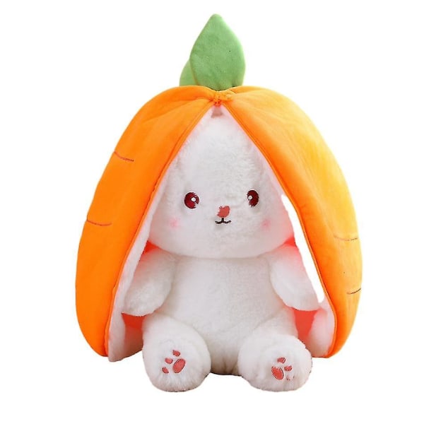 18 cm Bunny Plys Kawaii Frugt Dobbeltsidet Bunny Plys Legetøj Sød gulerodsdukke pige strawberry bunny