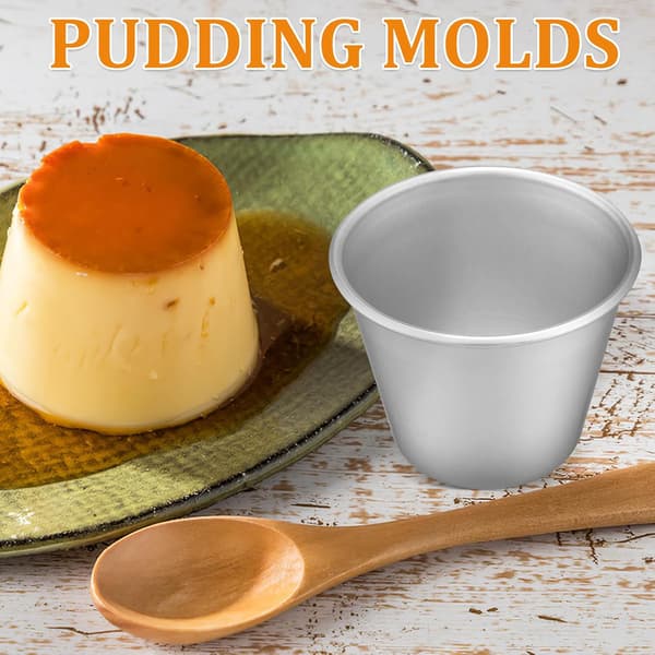 8 stk Cupcakeform Puddingformer Kakeformer for baking 3 tommer Aluminiumslegering Non-Stick Form Kaker Baking Hjemmebruk