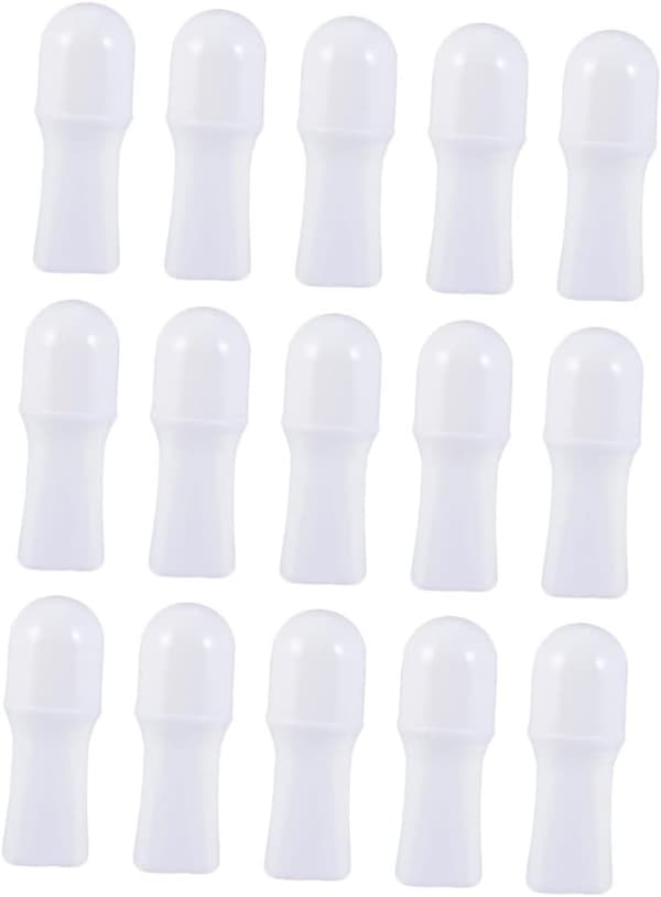 15 stk. plastflasker deodorant tomme flasker påfyllbar roll-on for eteriske oljer