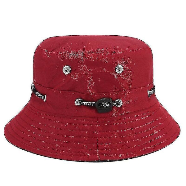 Bucket Hat for Menn Kvinner Unisex Strand Solhatt Gate Hodeplagg Fisker Utendørs Caps Sommer Panama Justerbar Reise Caps C6