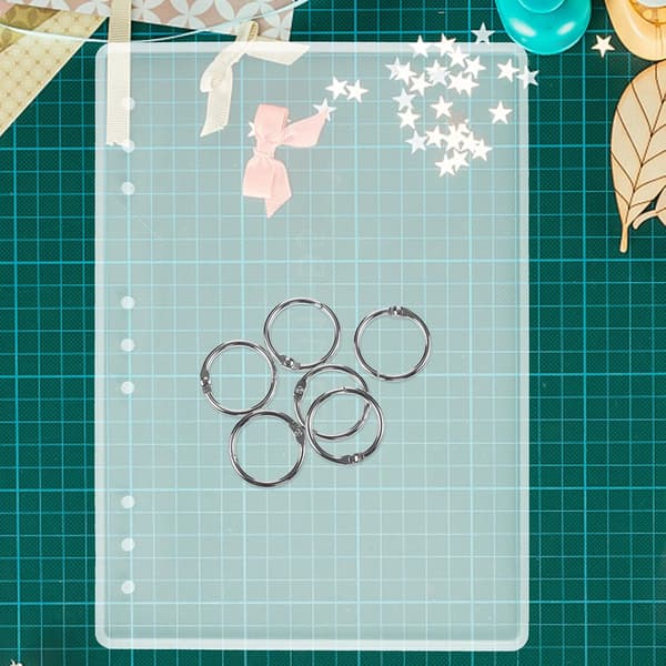 DIY B5 Ringbind Omslag Silikoneform Spejlfinish til Notesblok Fleksibelt Epoxy Håndværk Form Sæt