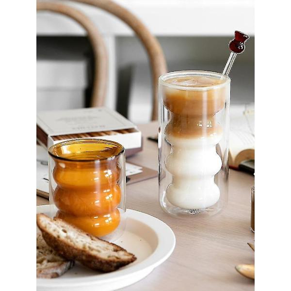 Kreativ Dobbeltlags Kaffe Kop Varmeisolerende Kop
