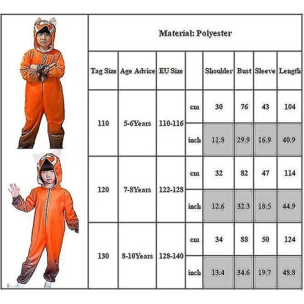 Jumpsuit/Playsuit for jenter 5-10 år - Turning Red 8-10 Years