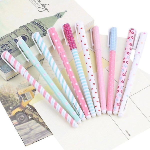 Korean Stationery Vesiväri Kynä Gel Kynät Sarja 10kpl Kandelia