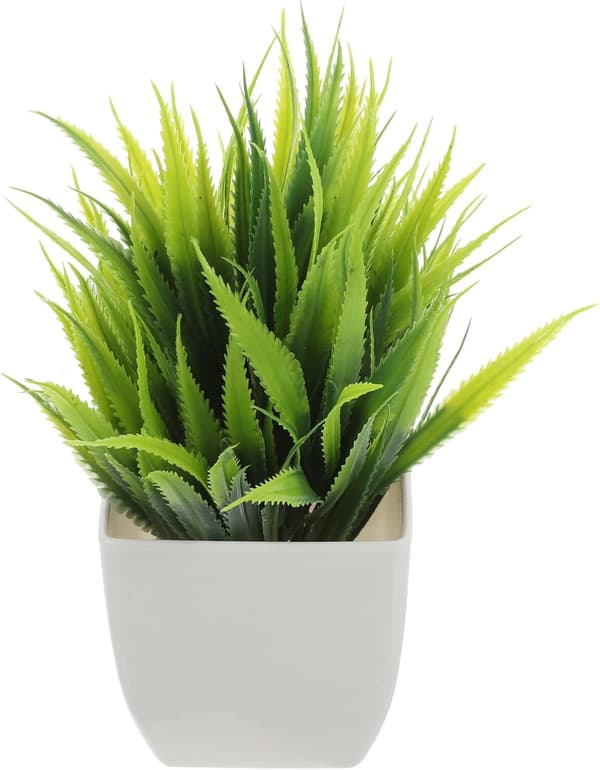 Mini kunstige planter Falsk Bonsai Solid Gjenbrukbar Pp Plast Grønt