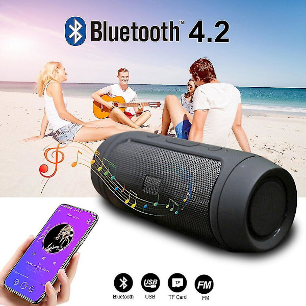 Vattentät Bärbar Högtalare Mini Bluetooth Musik Bas