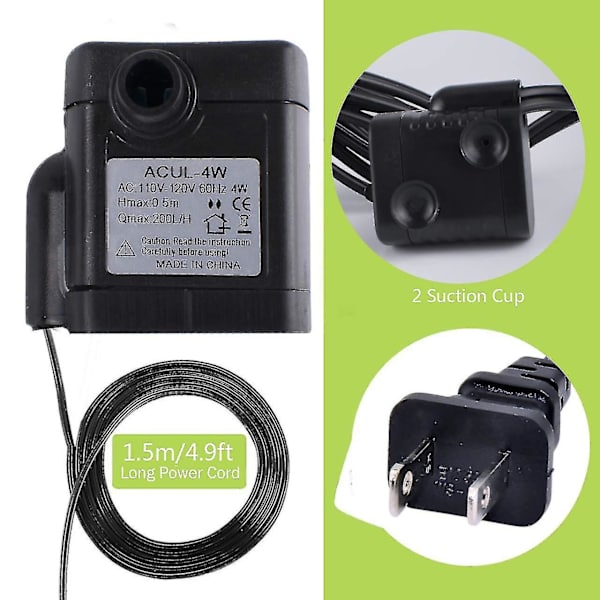 USB Vandpumpe, Vandpumpe Springvand Springvand Submersible Pumpe