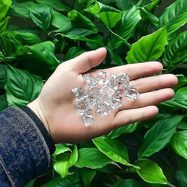 Kirkkaat väärennetyt murskatut jääkivet 150 kpl väärennettyjä timantteja