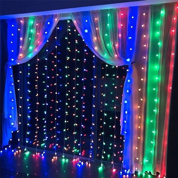 LED Gardinlysstreng 3mx3m 600LED