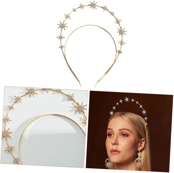 Diamantpannebånd Rhinestone Brudehodeplagg Elegant Bryllupshårtilbehør Glitrende Damehodeplagg for Festanledning