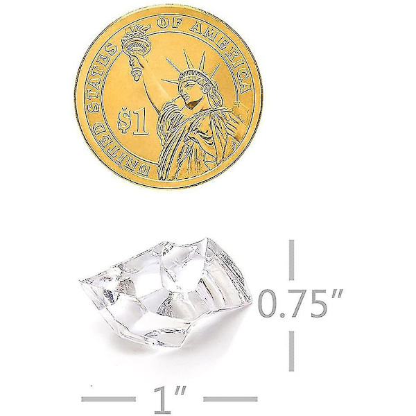 Klare falske knuste isbiter 150 stk Falske diamanter terninger