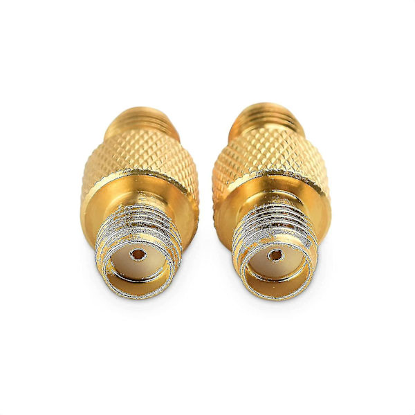 2 stk RF-adapter SMA hunnkontakt koaksialadapter